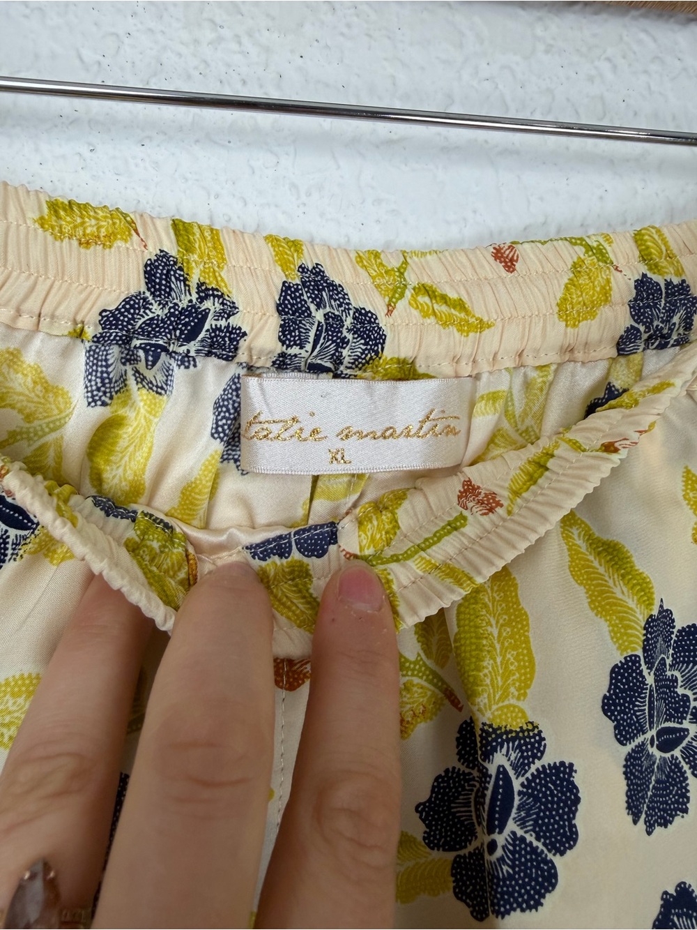 Natalie Martin Collection Kevin Shirt Jasper Shorts Matching Set Floral Silk L - Picture 12 of 15